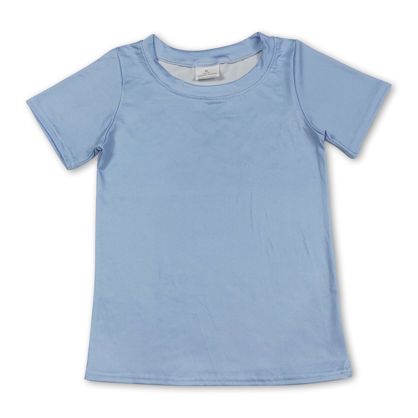Short sleeves light blue camo dog kids boys shirts