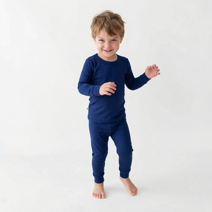Blue Depths Long Sleeve Bamboo Pajama Set