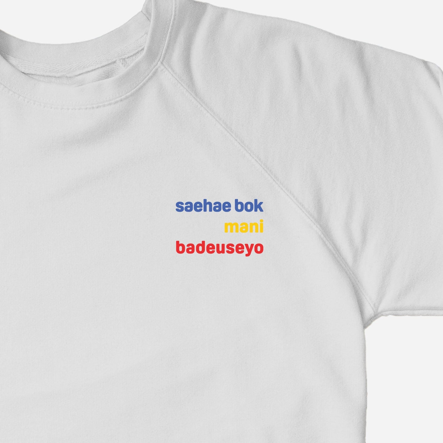 saehae bok mani badeuseyo Sweater (Adult)