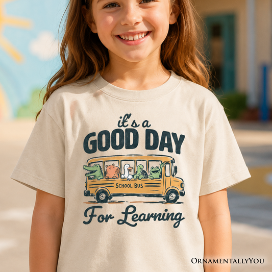 Kids' Good Day for Learning School Bus T-Shirt