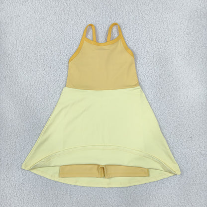 Yellow Strappy Athletic Dress