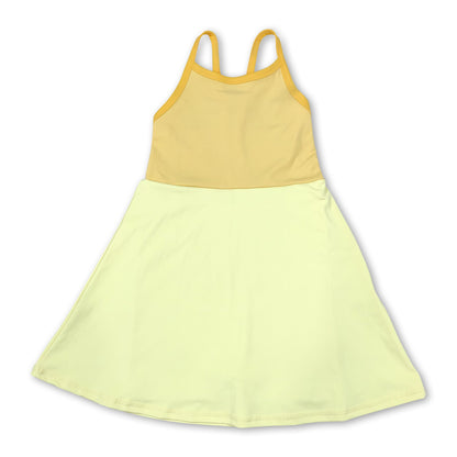 Yellow Strappy Athletic Dress