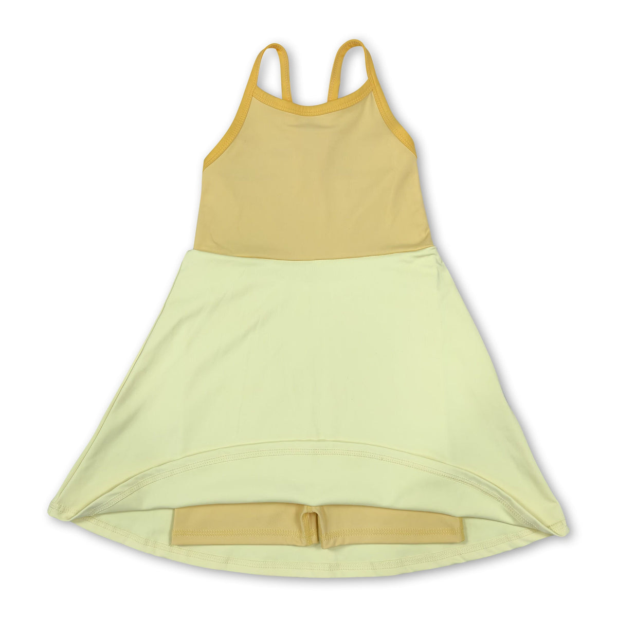 Yellow Strappy Athletic Dress