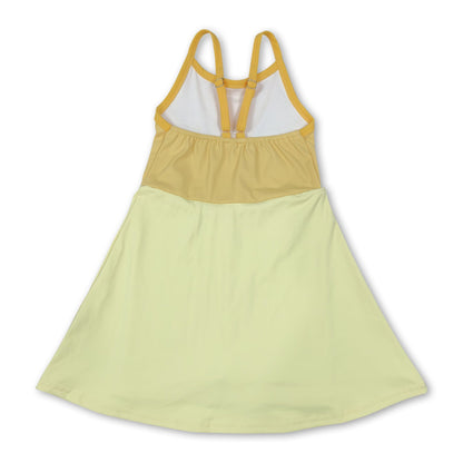 Yellow Strappy Athletic Dress