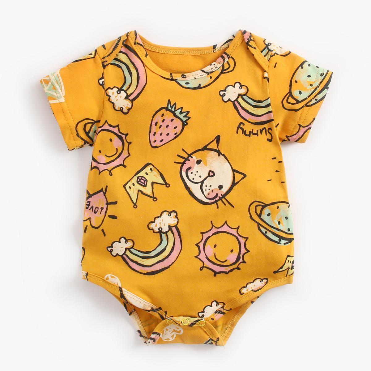 Colorful Tribal Feather Baby Bodysuit Romper