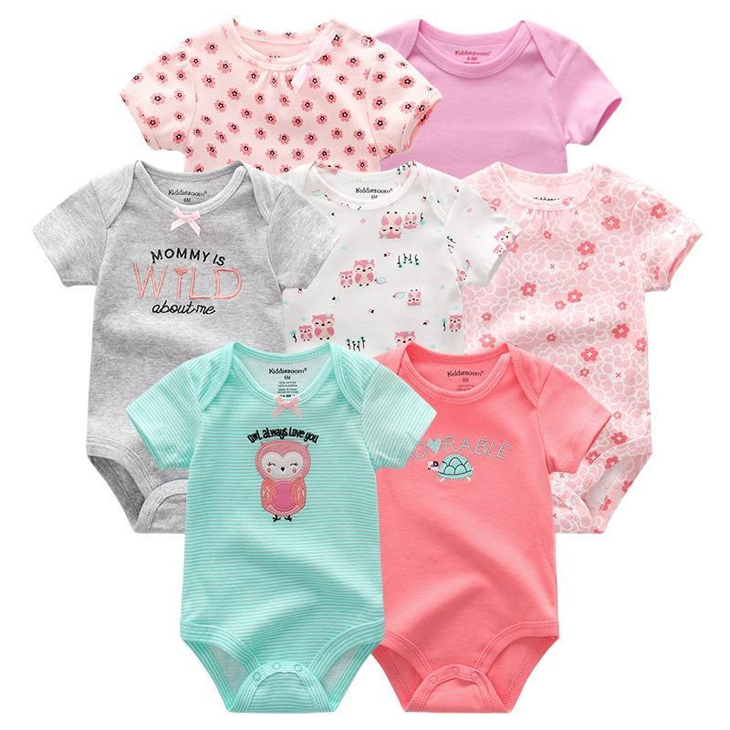 Newborn Baby Rompers 7-Piece Set