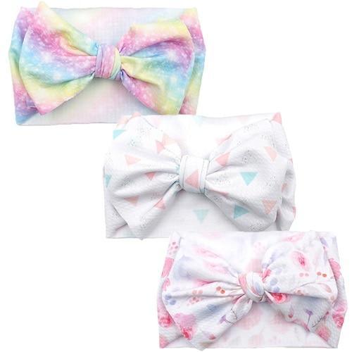 Handmade Luxury 3-Piece Baby Girl Headband