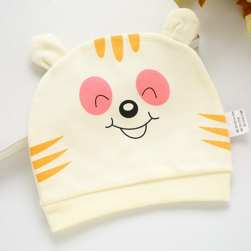 Modern Cotton Printed Baby Sleeping Hats for Girls