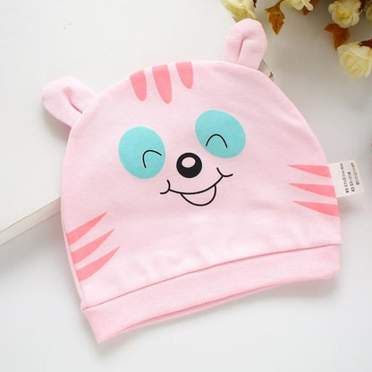 Modern Cotton Printed Baby Sleeping Hats for Girls