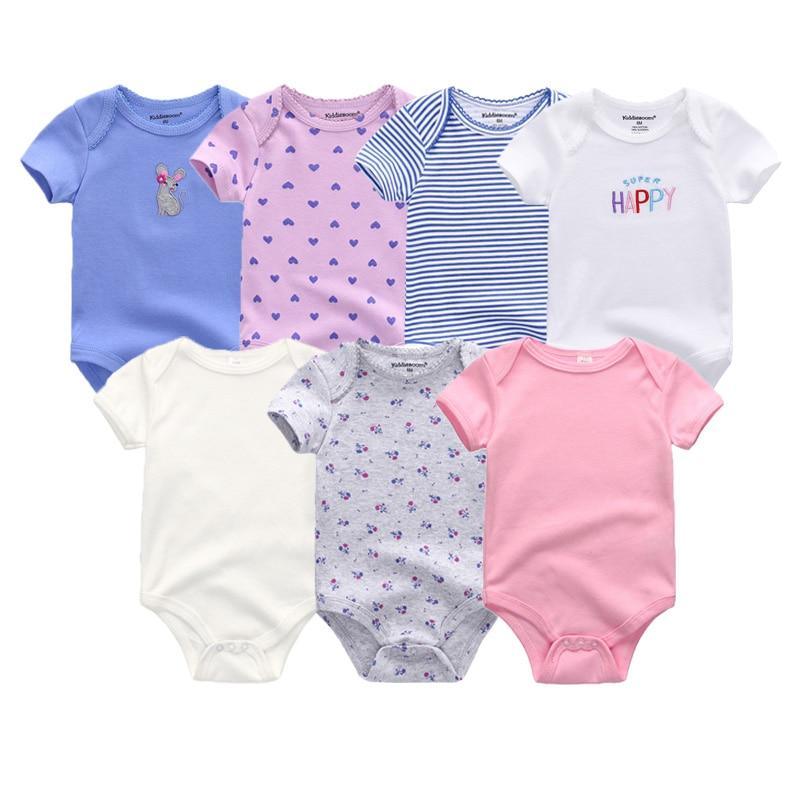 Newborn Baby Rompers 7-Piece Set