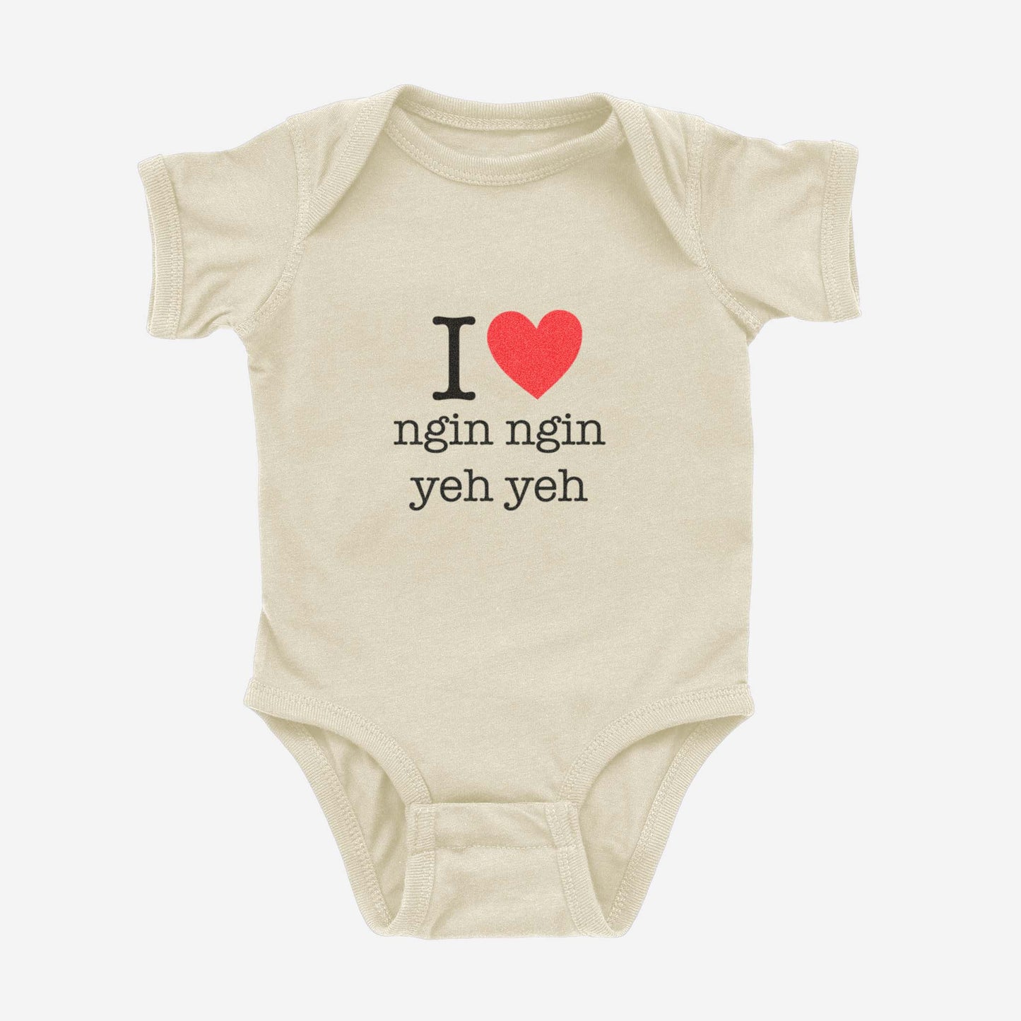 I ♡ Heart Grandma & Grandpa Taishanese Onesie (Paternal)