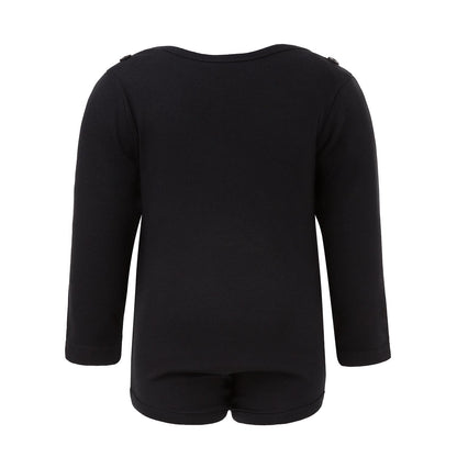 Black Onesie with Green Elements-1