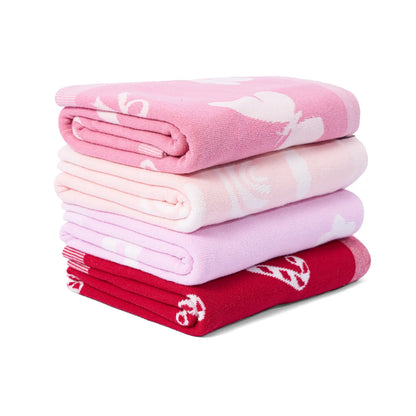 Daisy Jacquard Knit Baby Blanket