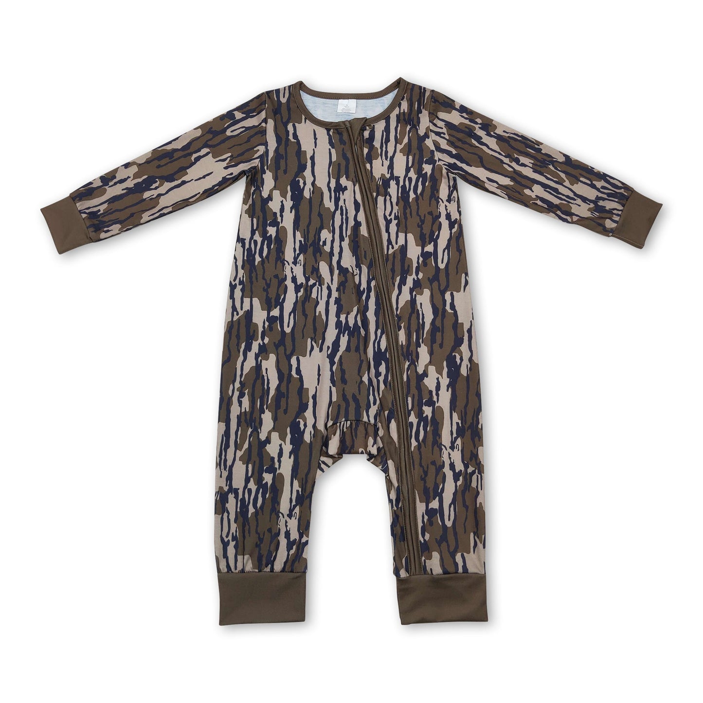 Long sleeves camo baby kids zipper romper