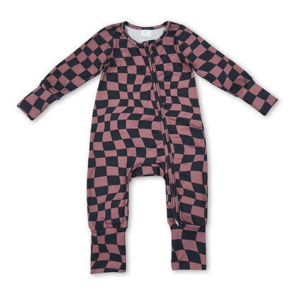 Long sleeves baby boy fall zipper romper