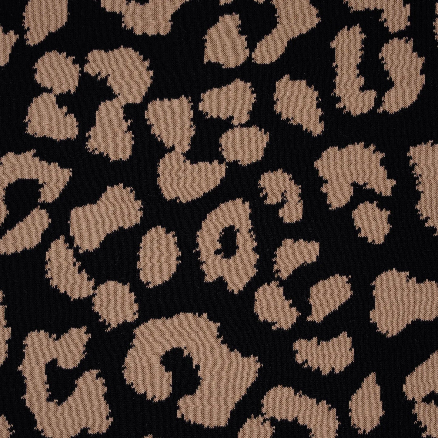 Leopard Jacquard Knit Baby Blanket
