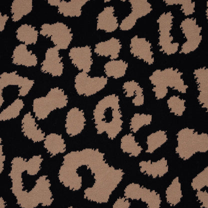 Leopard Jacquard Knit Baby Blanket