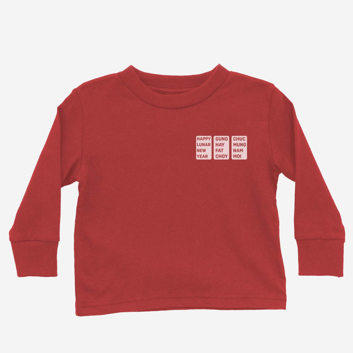 Lunar New Year Vietnamese Chinese Mix Long Sleeve Shirt (Toddler)