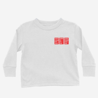 Lunar New Year Vietnamese Mandarin Mix Long Sleeve Shirt (Toddler)