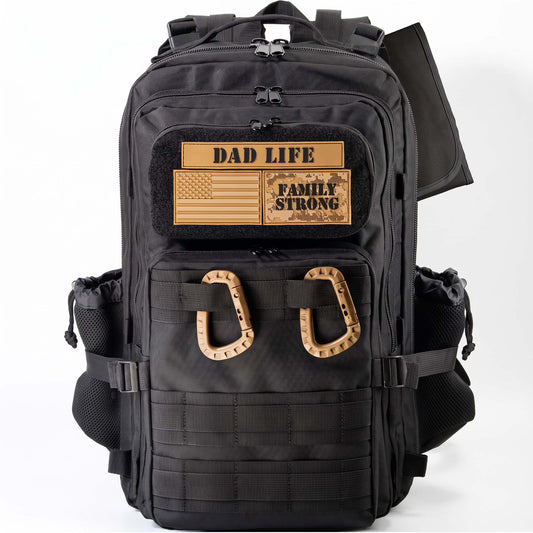 ADG42 JUG 30L Dad Diaper Bag Backpack with Camo Changing Pad, Black