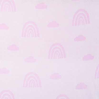 Rainbow Lilac Jacquard Knit Baby Blanket