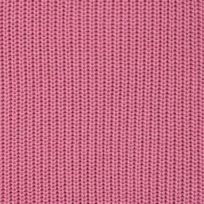Classic Knit Baby Sweater in Rose Pink