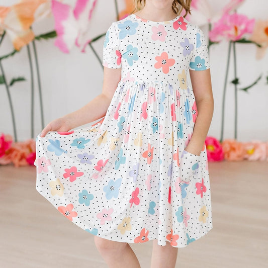 Dots & Daisies S/S Pocket Twirl Dress