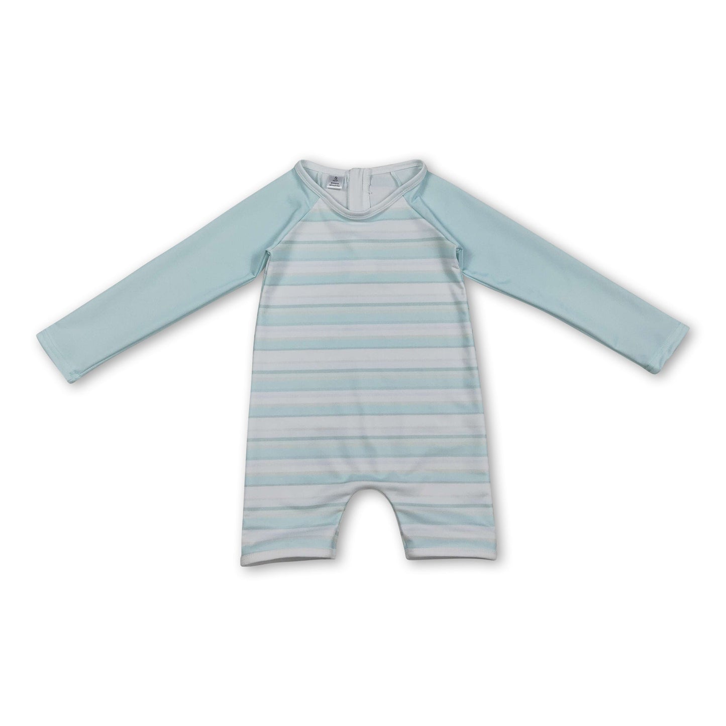Long sleeves stripe baby boy summer swimsuit