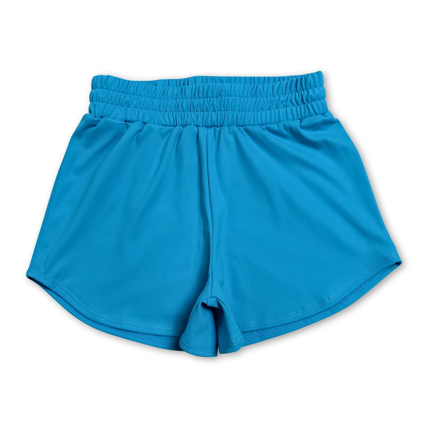 Blue kids girls summer yoga active shorts