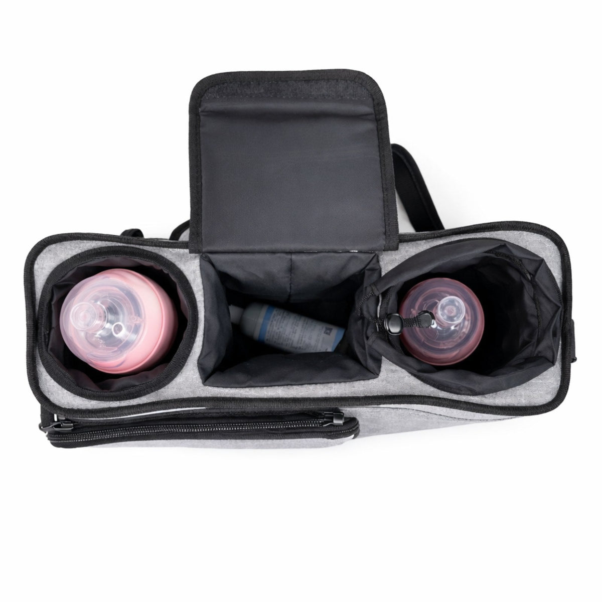 SUNVENO Universal Stroller Organizer with Cup Holders, Detachable Parent Pouch & Shoulder Strap