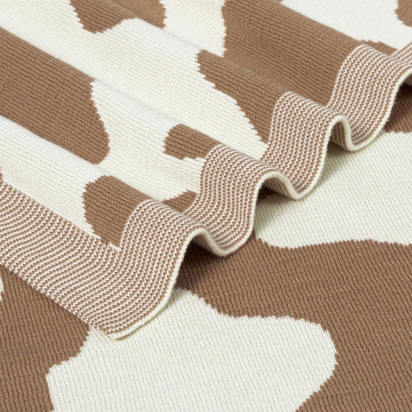 Baby Cow Jacquard Knit Blanket