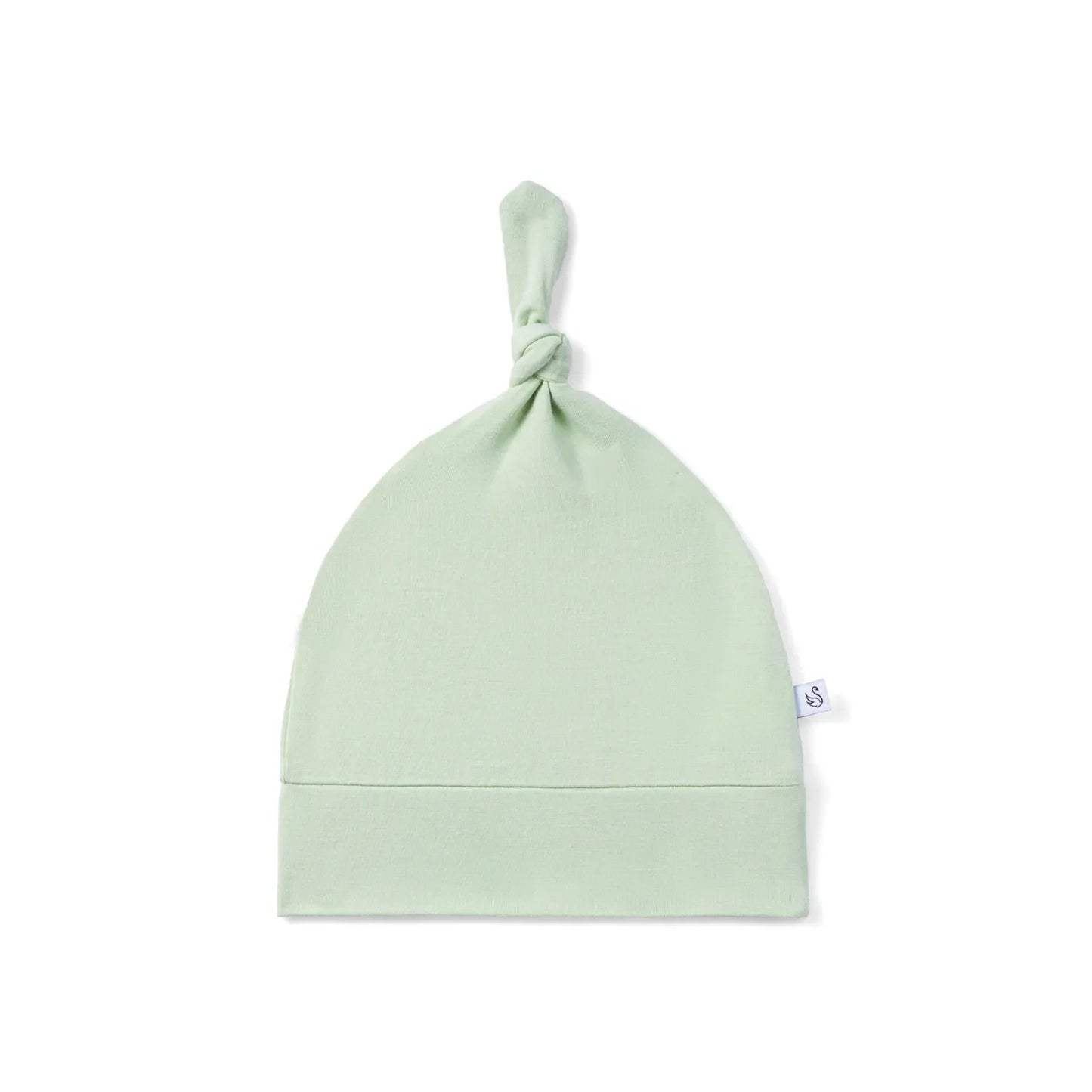 Baby Knotted Cap in Sage Green
