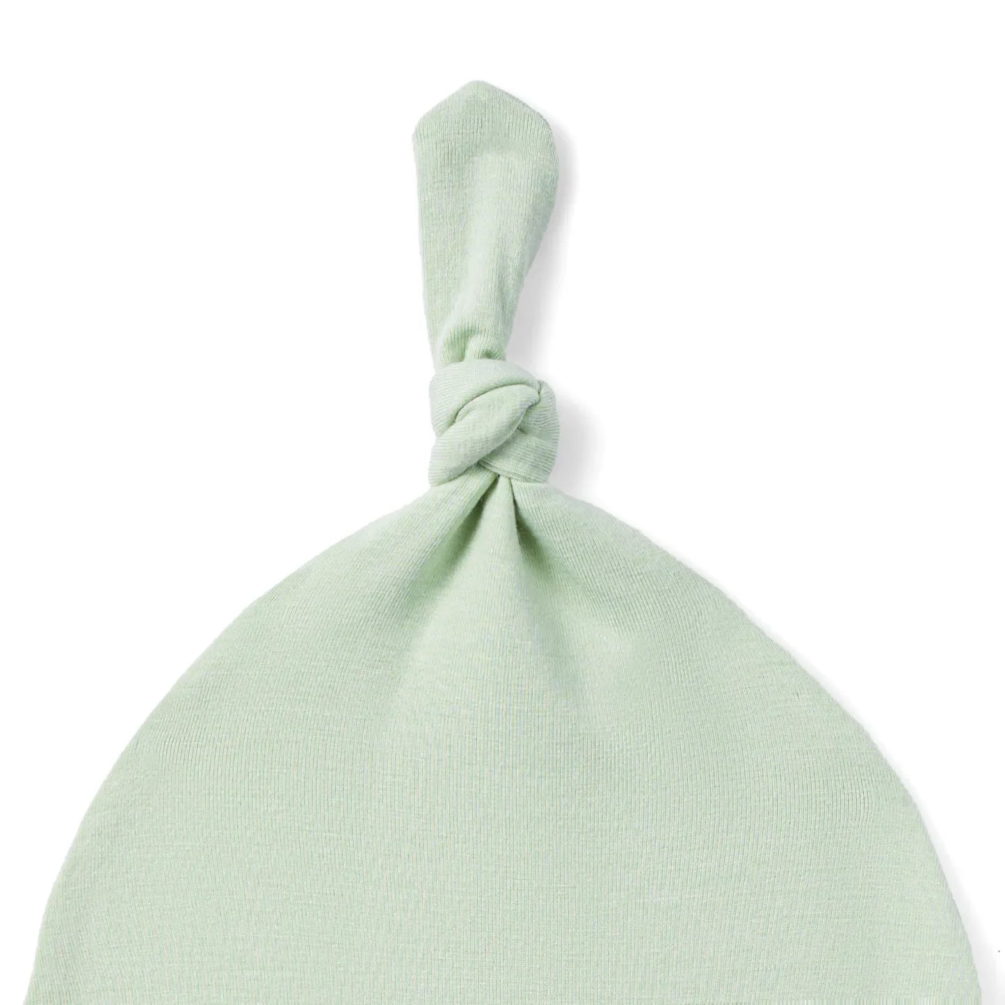 Baby Knotted Cap in Sage Green