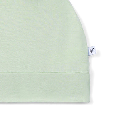 Baby Knotted Cap in Sage Green
