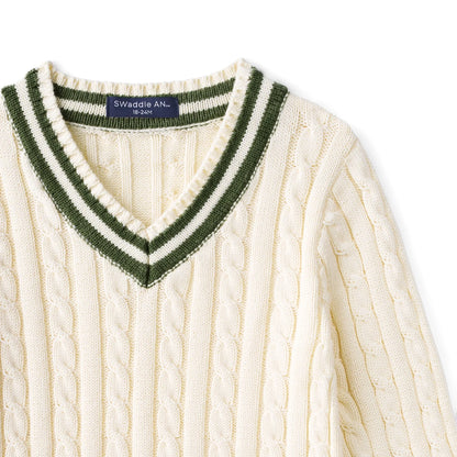 Signature Cable Knit Cricket Kids Sweater