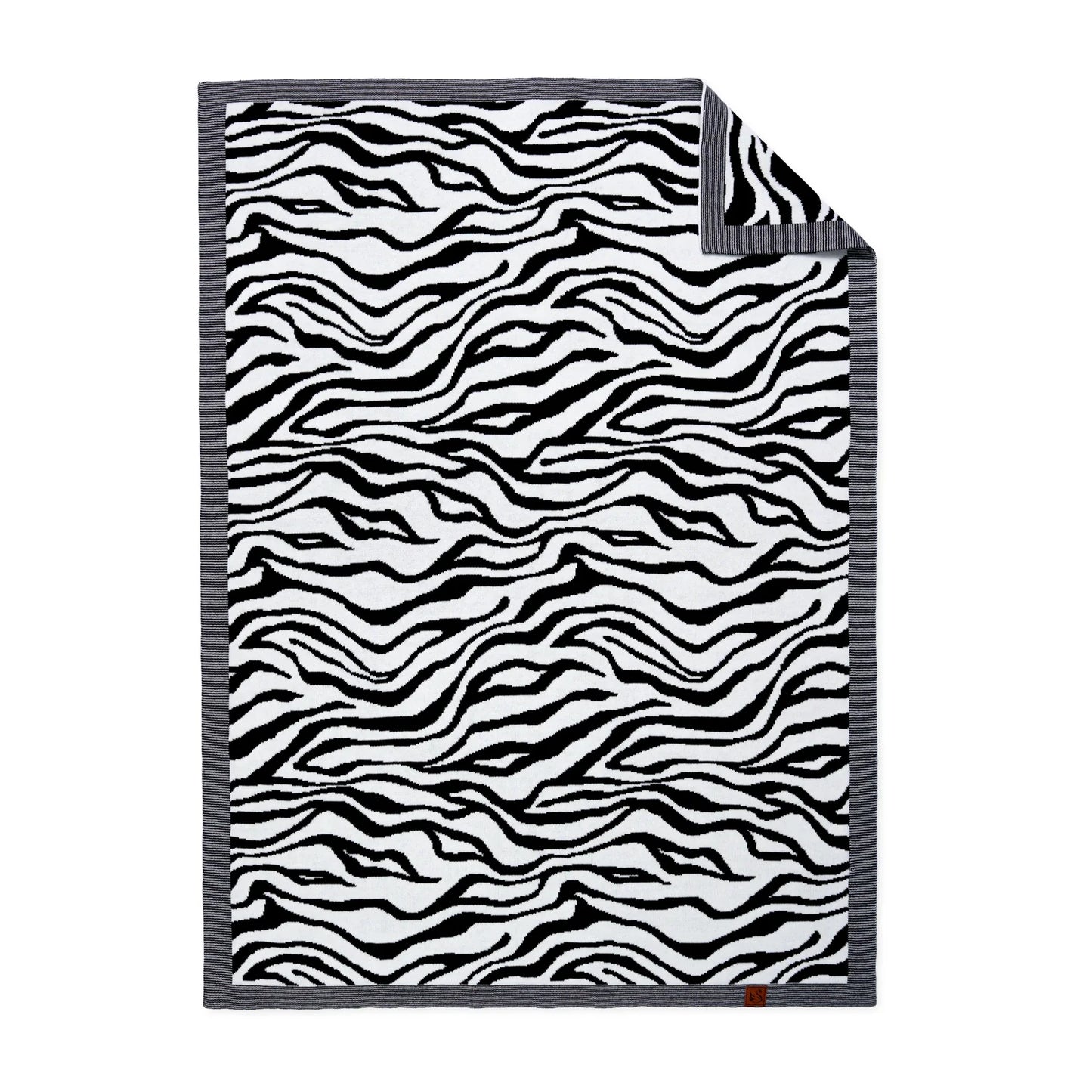 Baby Zebra Jacquard Knit Blanket