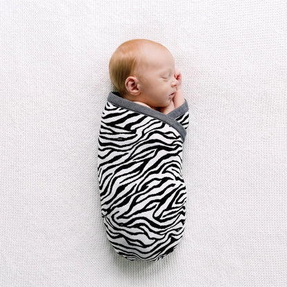 Baby Zebra Jacquard Knit Blanket