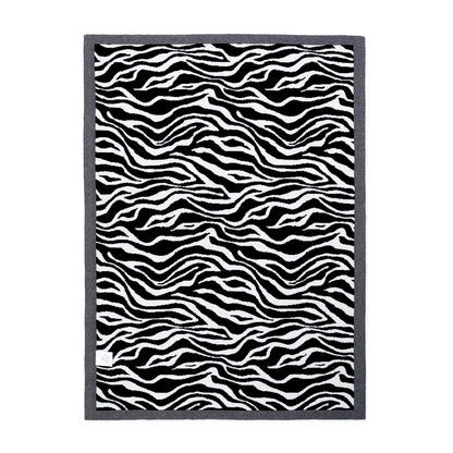 Baby Zebra Jacquard Knit Blanket
