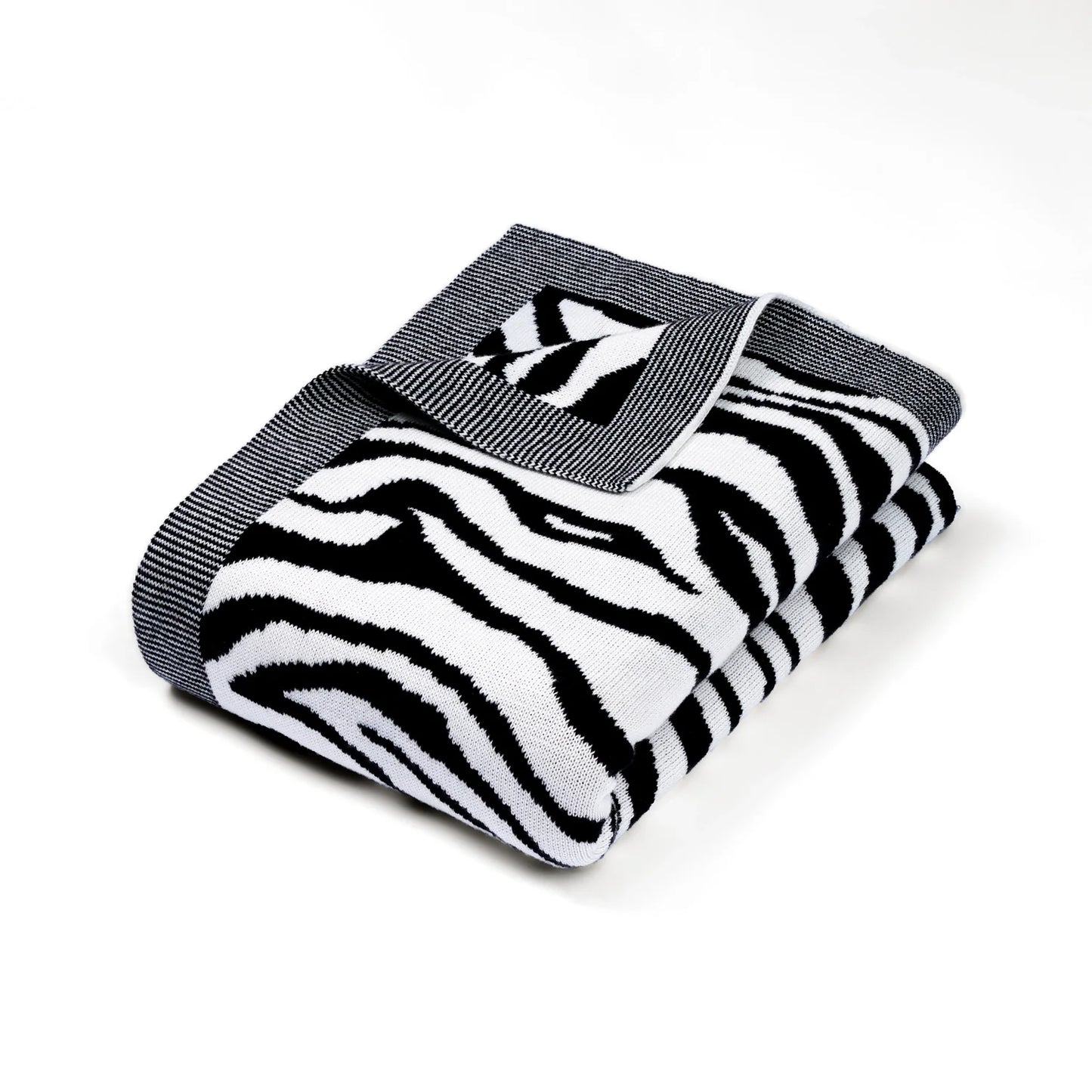 Baby Zebra Jacquard Knit Blanket