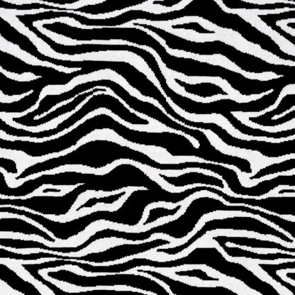 Baby Zebra Jacquard Knit Blanket