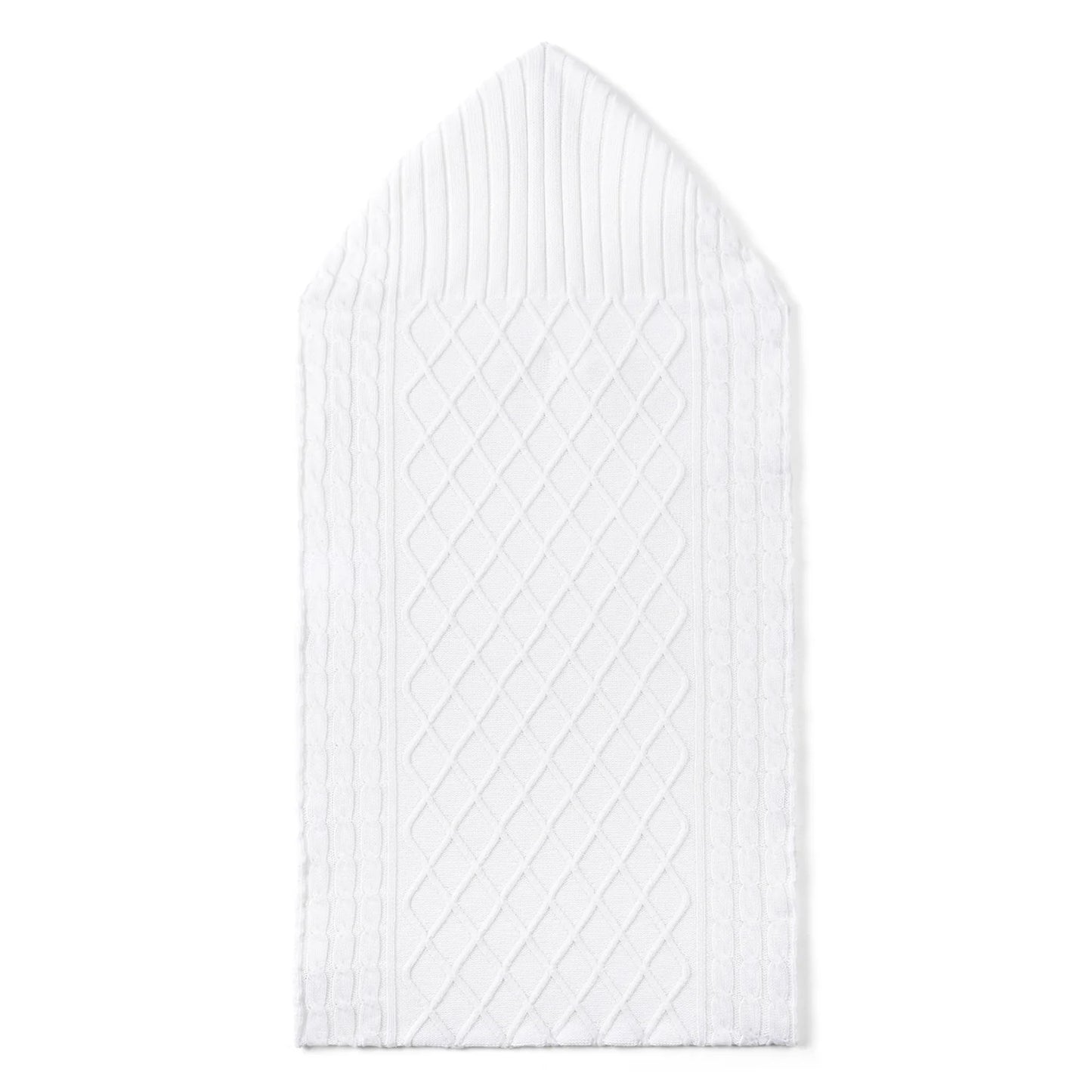 Cable Knit Baby Sleep Sack in White