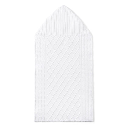 Cable Knit Baby Sleep Sack in White