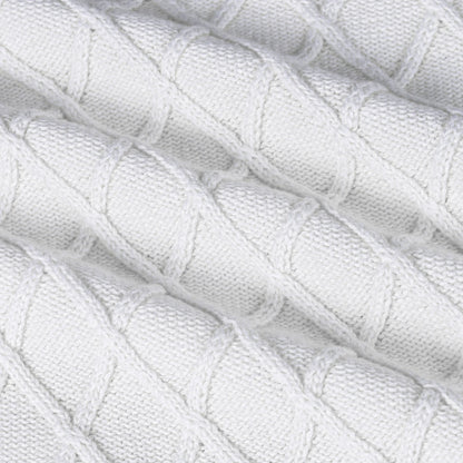 Cable Knit Baby Sleep Sack in White