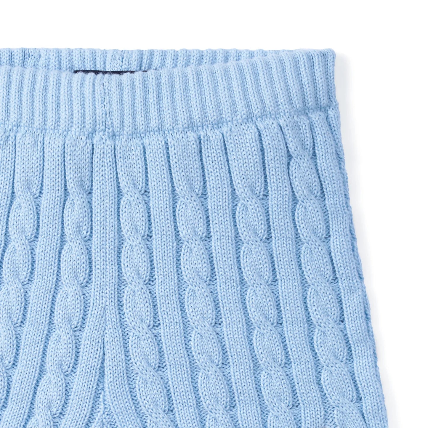 Cable Knit Short in Baby Blue