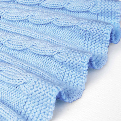Cable Knit Skirts in Baby Blue