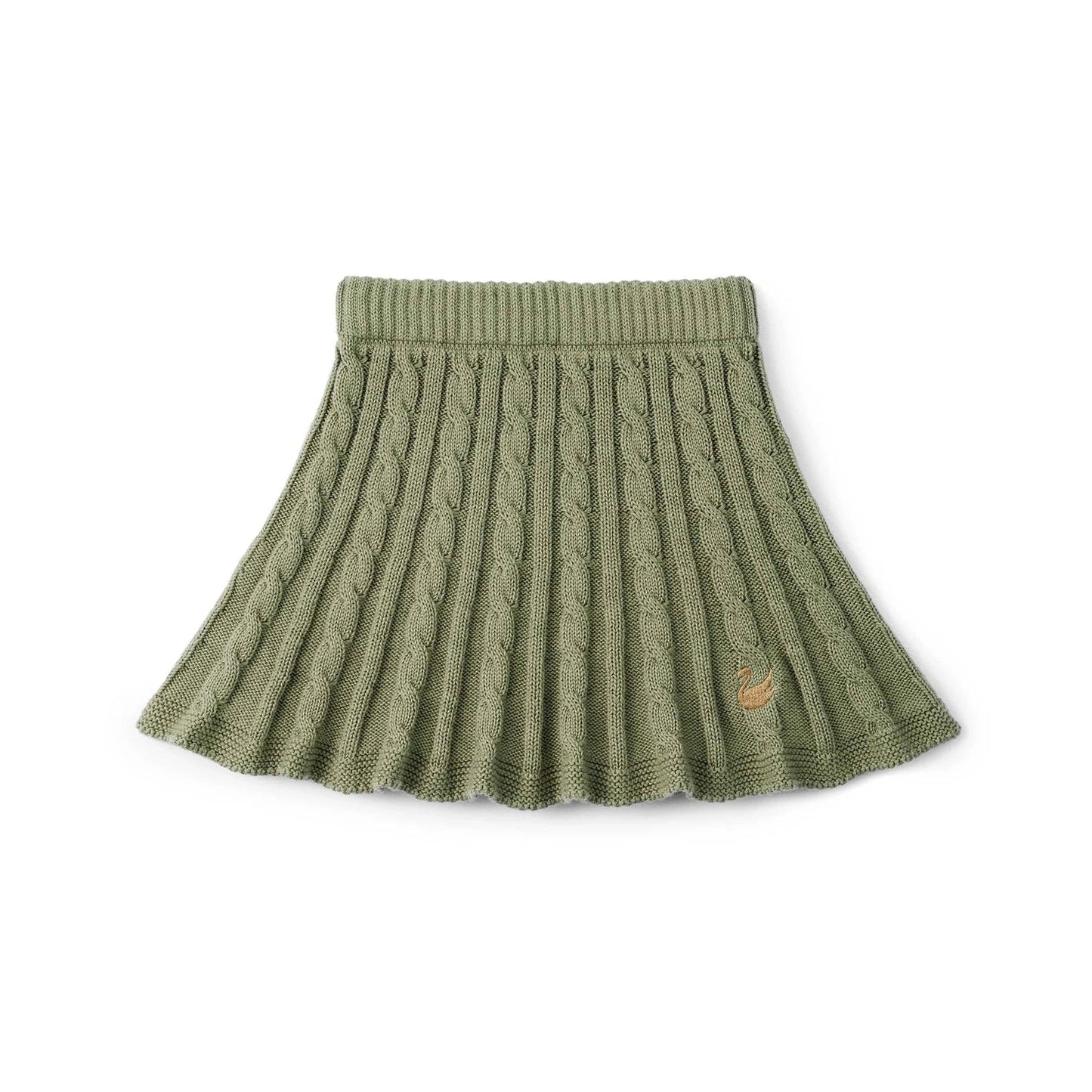 Cable Knit Skirts in Sage Green