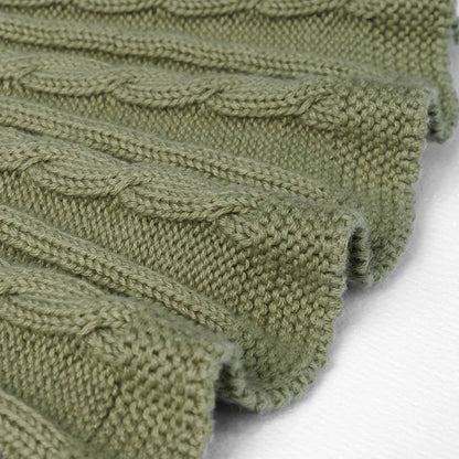 Cable Knit Skirts in Sage Green