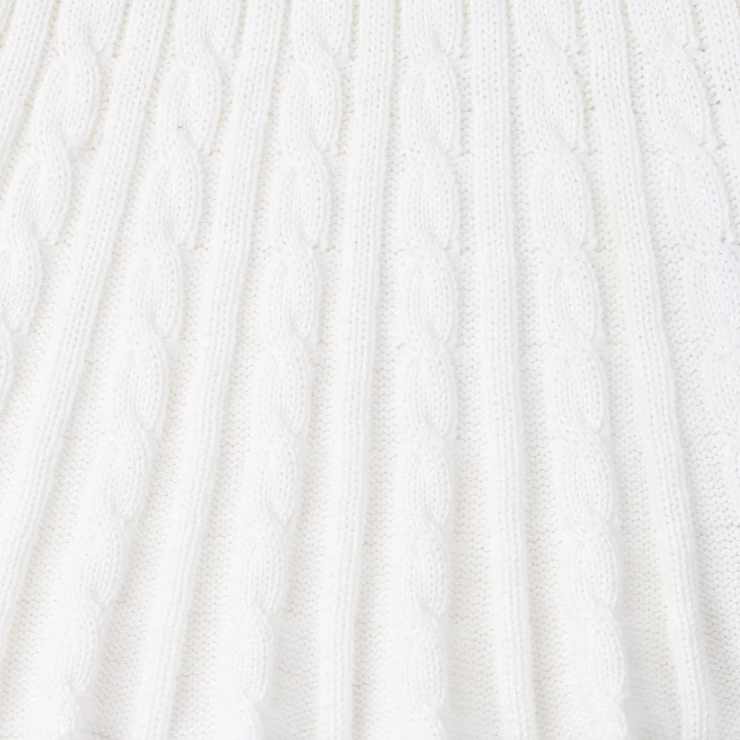 Cable Knit Skirts in White