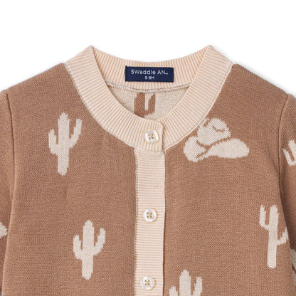 Cactus Baby Knit Button Romper