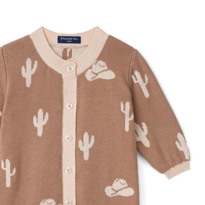 Cactus Baby Knit Button Romper